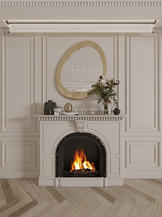 French Fireplace 3d model