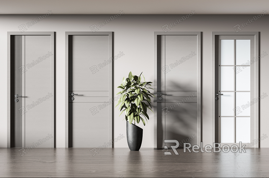 Modern swing door combination model