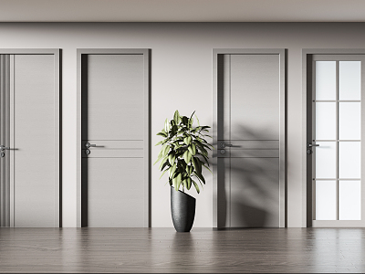 Modern swing door combination model