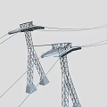 Amusement Cable Car Ride Equipment With Steel Support Towers And Hanging Cables