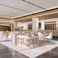 Modern reception area Sales office Reception area 3d model