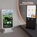 Vertical LCD advertising machine HD floor display touch screen mobile poster control query all-in-one network multimedia large screen 3d model