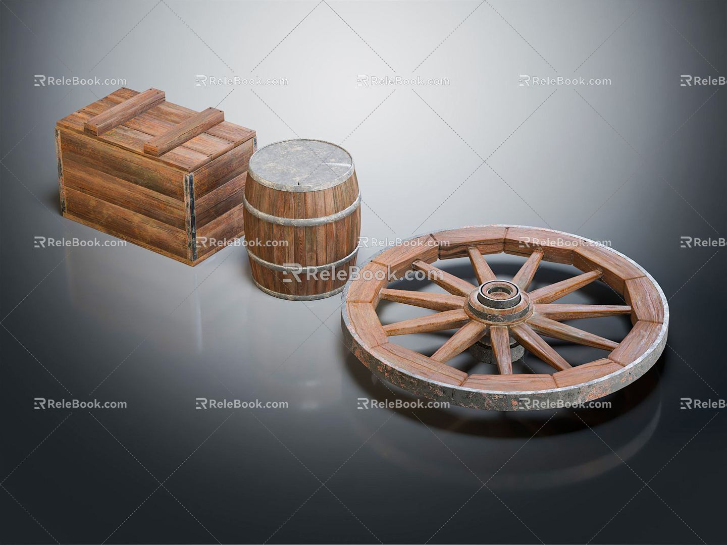 modern wheel wagon wheel model