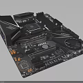 High Performance Computer Motherboard With Heat Sinks Fan And Expansion Slots