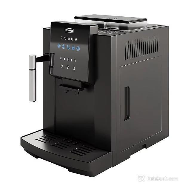 Black Automatic Coffee Machine A Modern Kitchen Appliance For Home Countertop Use 3d model 