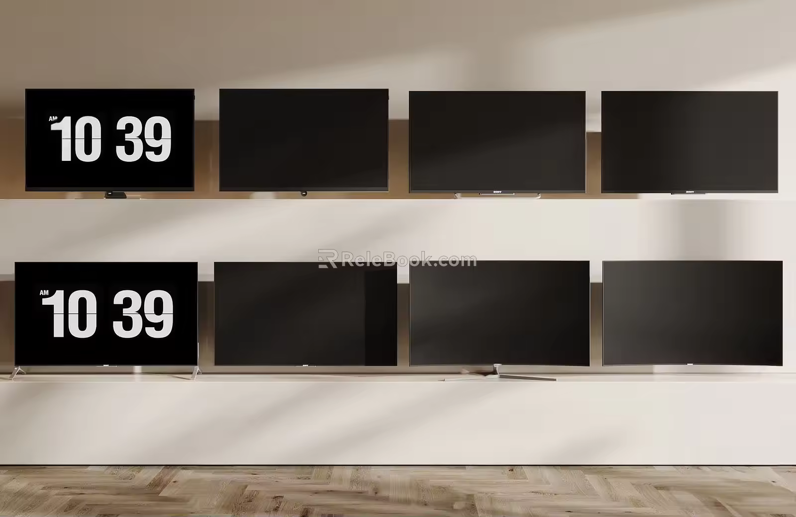 Modern TV Computer Monitor Display LCD TV 3d model