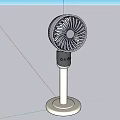 Modern Air Conditioner Fan With Stable Stand Base And Circular Blade Design
