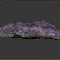 Natural Purple Amethyst Cluster With Glossy Crystal Formation And Sparkling Texture