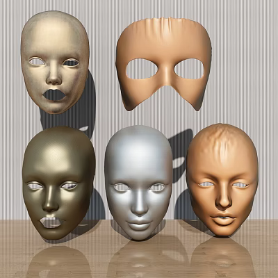 Modern Mask 3d model Modern Mask 3d model