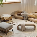 Sofa stool 3d model