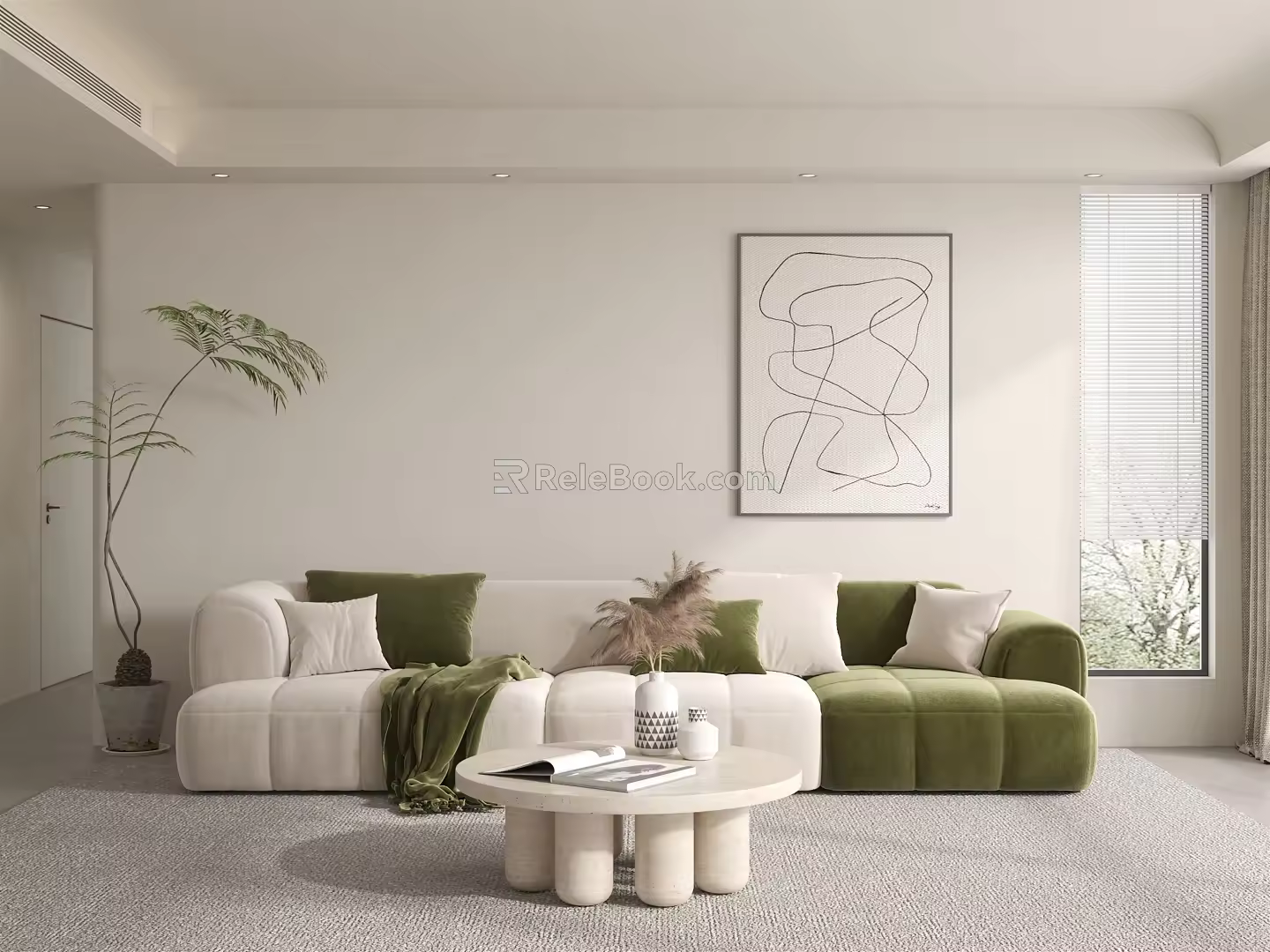Modern Multiplayer Sofa 3d model