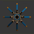 science fiction nuclear reactor science fiction item science fiction component high-tech component science fiction equipment science fiction scene 3d model