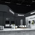 Modern Exhibition Booth For Doporro With Black And White Design Display Cabinets And Furniture