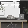 Modern study 3d model