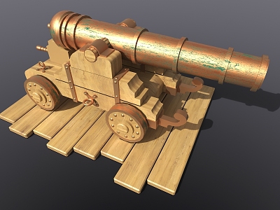 Artillery toy gun model