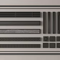 Modern Bathroom Accessories Collection With Functional Racks Grates And Decorative Elements