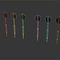Hidden weapons darts ninja darts ninja weapons ancient weapons cold weapons medieval items 3d model