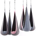 Cozy Indoor Hanging Chairs In Different Colors With Soft Fabric Material