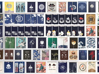 Curtains With Various Patterns And Designs For Home Decor Styles 3d model