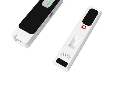 White Rapid Test Devices With Green Indicator And Red Mark For Home Use 3d model