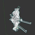Futuristic Game Movie Character Mech Samurai With Pink Blades And Metallic Armor