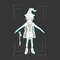 Halloween Scarecrow Character With Pumpkin Head Witch Hat Broomstick And Cloak Boots