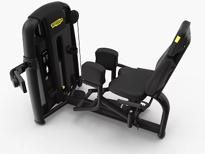 Black Heavy Duty Gym Fitness Leg Press Machine With Padded Seat For Strength Training 3d model