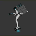 Flying Bag Single Soldier Backpack Flying Backpack Jet Backpack Sci-Fi Components High-Tech Components Sci-Fi Items 3d model