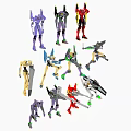 Intelligent Machines Various Colorful Models With Unique Poses And Detailed Designs