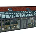 Starry Night Glass Pavilion With Glass Roof Trees And Outdoor Dining Lights