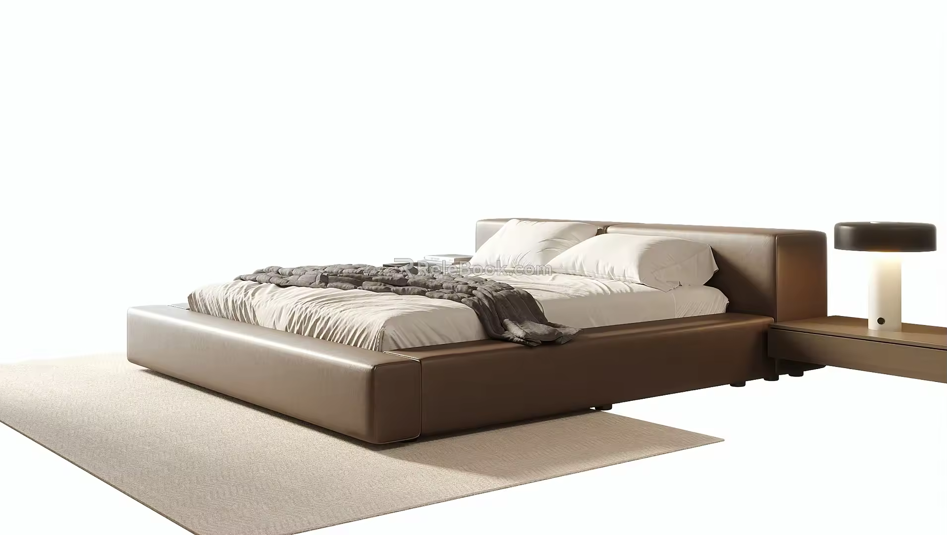 Modern Double Bed 3d model
