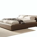 Modern Double Bed 3d model