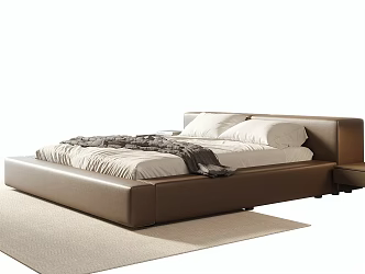 Modern Double Bed 3d model