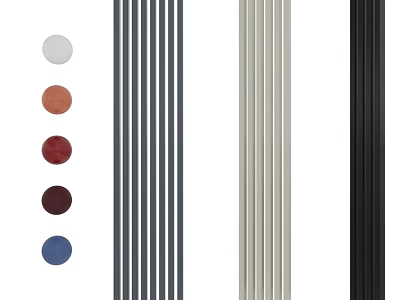 Modern Radiator with Various Stylish Color Options for Home Decor 3d model