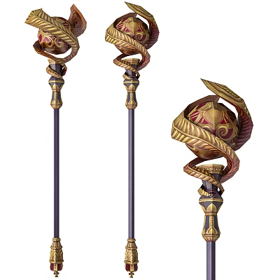 Modern Weapon Scepter Game Props 3d model Modern Weapon Scepter Game Props 3d model