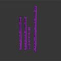Black Long Strip Equipment Components With Different Lengths And Structural Holes