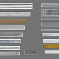 Air Conditioner Vents Featuring Various Decorative Styles And Color Options For Home Interior Design