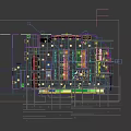 Supermarket Department Store Interior With Fresh Fruit Vegetable Displays Shelves Pendant Lights And Wooden Pillars