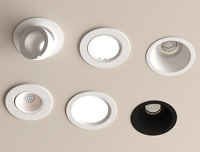 Modern downlight spotlight open-mounted downlight steering 3d model