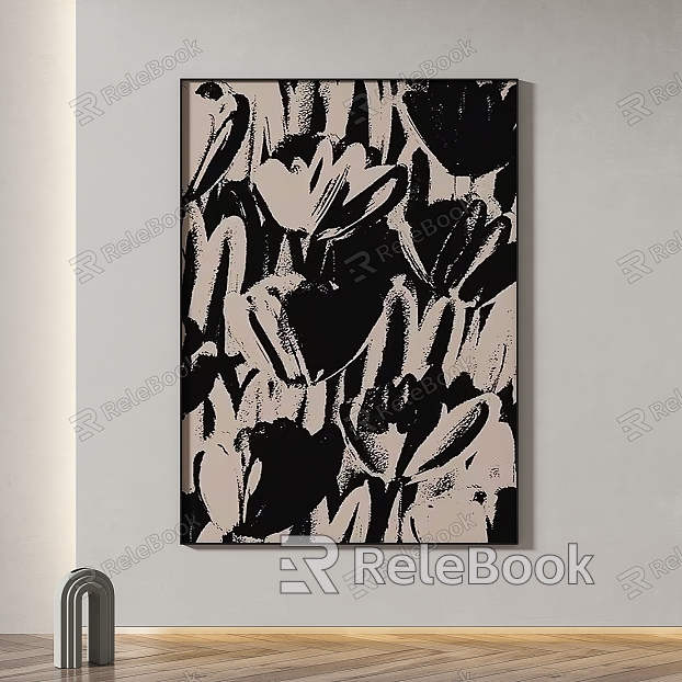 Simple abstract decorative painting model