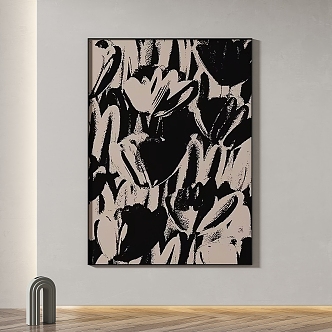 Simple abstract decorative painting 3d model