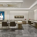 Sunfeel Modern Jewelry Store Elegant Interior Design With Reception Desk And Stairs