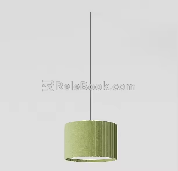 Modern Simple Multi-color Felt Cloth Chandelier 003 3d model