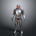 Medieval Knight Weapon Featuring Shiny Silver Armor And Historical Design