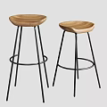 Bar stool 3d model