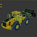 Yellow Wheel Loader With Modern Design And Bucket
