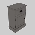 White Chest of Drawers with Single Drawer and Cabinet Door Sturdy Base Simple Design