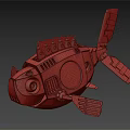 Modern Robotic Fish Mechanical Fish 3d model