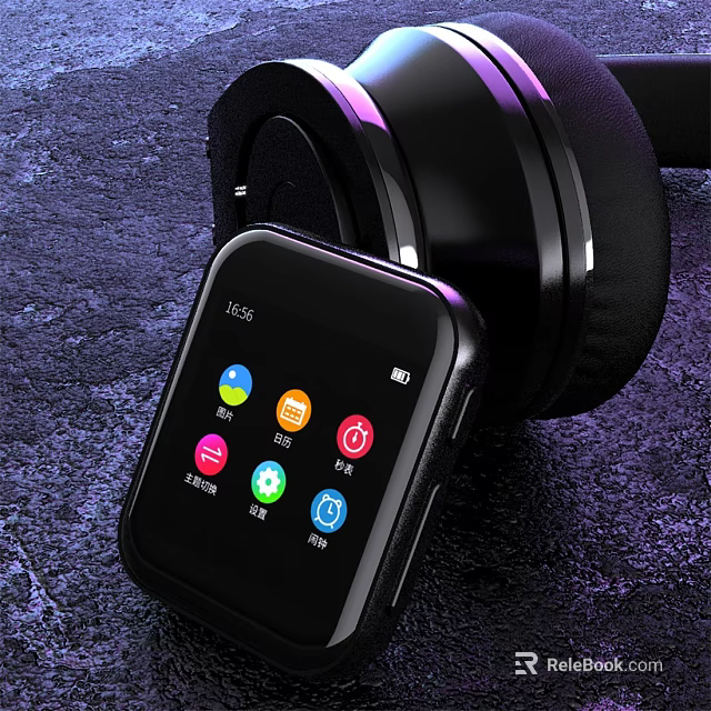 Wireless Bluetooth Headphones With Touch Control And HD Sound Quality 3d model 