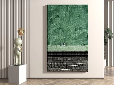 Modern Abstract Painting Abstract Decorative Painting Hanging Painting 3d model